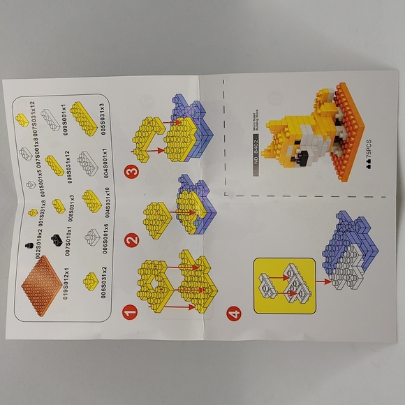 Shiba Inu / Dog micro building kit, mini bricks set - Picture 4 of 7